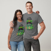 Een Lucky Stepmam Bun St Patrick's Day T-shirt (Unisex)