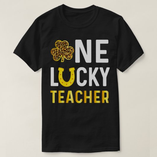 Een Lucky Teacher Gift Saint Patrick's Day Shamroc T-shirt (Design voorkant)