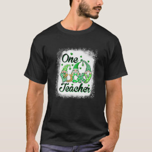 Eén Lucky Teacher Gnome Crew Gnomes St Patricks Da T-shirt
