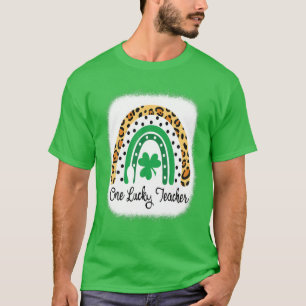 Eén Lucky Teacher Rainbow St Patrick S Day Appreci T-shirt