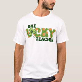 Eén Lucky Teacher T-shirt