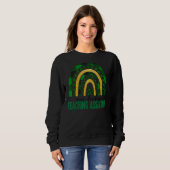 Eén Lucky Teaching Assistant Rainbow St Patricks D Trui (Voorkant volledig)