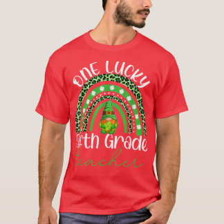Eén Lucky vijfde klas docer gnomen St Patricks R T-shirt