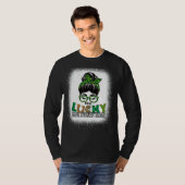 Eén Lucky Visual Impached Teacher Bleaching St Pat T-shirt (Voorkant volledig)