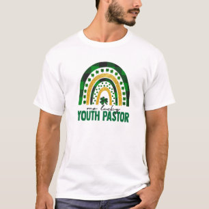 Eén Lucky Youth Pastor Rainbow St Patricks Day Sha T-shirt