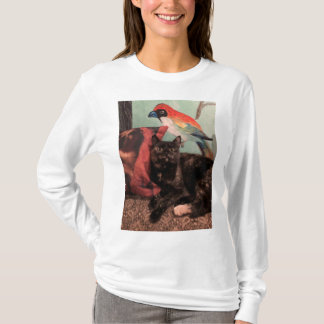 Een lui binnenshuis feraal t-shirt