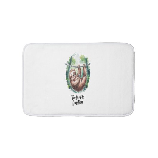 Een lui wild dier moe badmat (Voorkant)