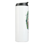 Een lui wild dier moe thermosbeker (Gedraaid links)