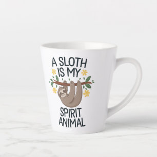 "Een luiaard is mijn geestdier Latte Mok