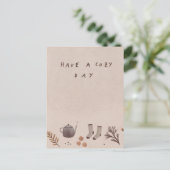 Een luidop minimalistisch briefkaart voor zegenen (Staand voorkant)