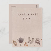 Een luidop minimalistisch briefkaart voor zegenen (Voorkant / Achterkant)