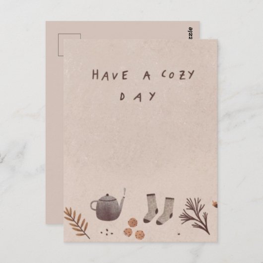 Een luidop minimalistisch briefkaart voor zegenen (Voorkant / Achterkant)