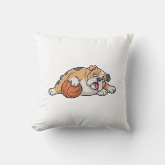 Een luie hond kussen