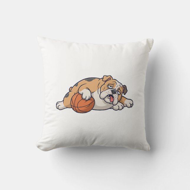 Een luie hond kussen (Voorkant)