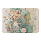 Een luipaard achter de struik badmat (Voorkant)