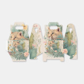 Een luipaard achter de struik bedankdoosjes (Uitgevouwen)