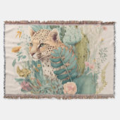 Een luipaard achter de struik deken (Voorkant)