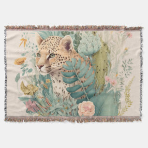 Een luipaard achter de struik deken