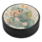 Een luipaard achter de struik gewoonte hockey puck (3/4)