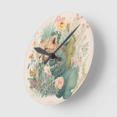 Een luipaard achter de struik gewoonte ronde klok (Hoek)