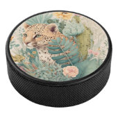 Een luipaard achter de struik hockey puck (3/4)