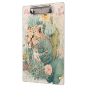 Een luipaard achter de struik klembord (Links)