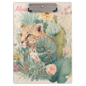 Een luipaard achter de struik klembord (Voorkant)