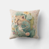 Een luipaard achter de struik kussen (Achterkant)