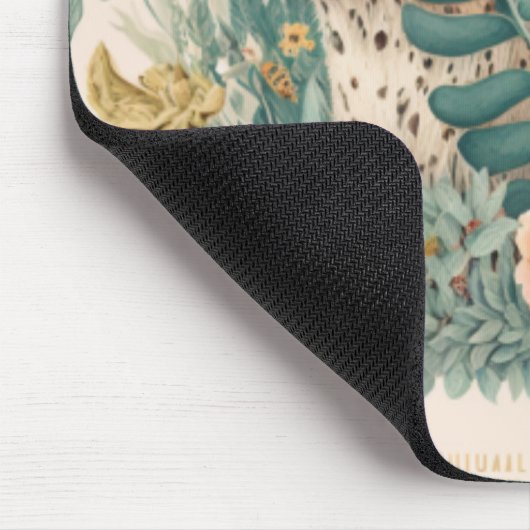 Een luipaard achter de struik muismat (Hoek)