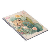 Een luipaard achter de struik notitieboek (Rechterzijde)