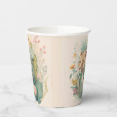 Een luipaard achter de struik papieren bekers (Links)