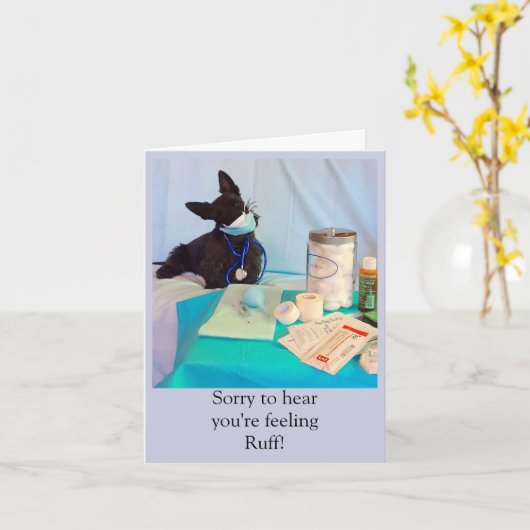 Een luisteraar kaart (Gele Bloem)