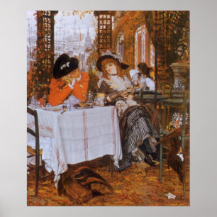 Een lunch (Le Dejeuner) door James Tissot Poster
