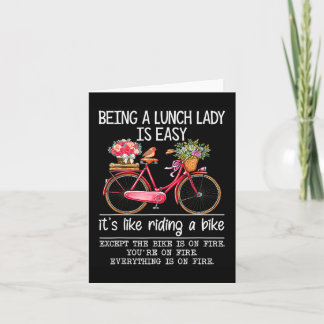 Een Lunchdame Zijn Is Makkelijk Het Is Als Fietsen Kaart