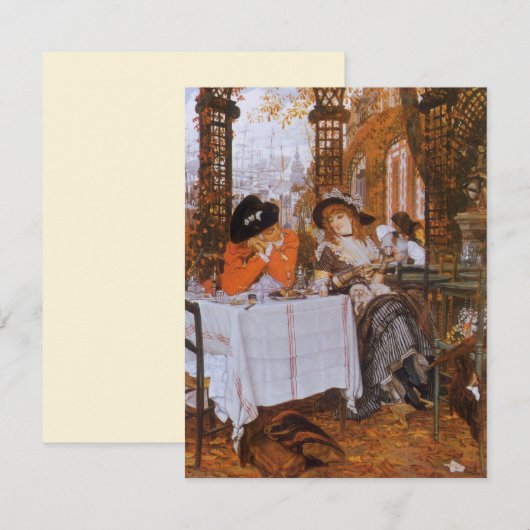 Een Luncheon (Le Dejeuner) van James Tissot (Voorkant / Achterkant)