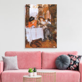 Een Luncheon (Le Dejeuner) van James Tissot Canvas Afdruk (Insitu (Woonkamer))