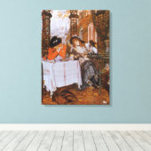 Een Luncheon (Le Dejeuner) van James Tissot Canvas Afdruk (Insitu (Houten vloer))