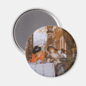 Een Luncheon (Le Dejeuner) van James Tissot Magneet (Voorkant / Achterkant)