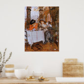 Een Luncheon (Le Dejeuner) van James Tissot Poster (Keuken)