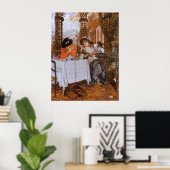 Een Luncheon (Le Dejeuner) van James Tissot Poster (Thuiskantoor)
