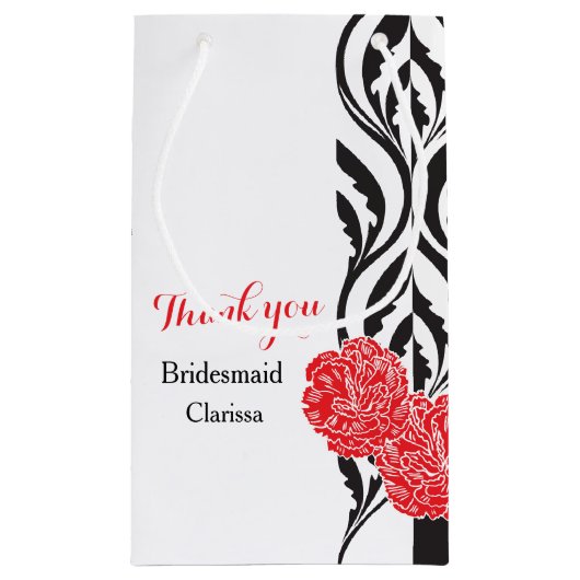 Een luxe bruidbruidjes gunt cadeautas (Achterkant)