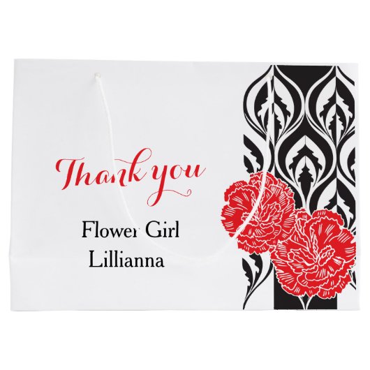 Een luxe bruiloft voor een cadeautas (Achterkant)