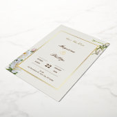 EEN LUXE DIGITALE TROUWKAART FOLIE UITNODIGING (Gedraaid)