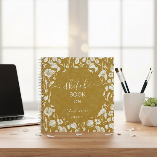 Een luxe, koninklijk gouden schetsboek! notitieboek
