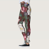 Een luxe-patroon voor muziekfestival rood leggings (Links)