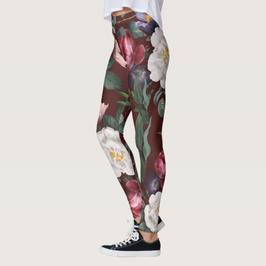 Een luxe-patroon voor muziekfestival rood leggings (Links)