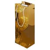 Een luxe wijn cadeau tas cadeautas (Achterkant Gekanteld)