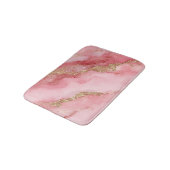 Een luxueuze roze marmeren achtergrond badmat (Gekanteld)