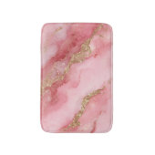 Een luxueuze roze marmeren achtergrond badmat (Voorkant Verticaal)