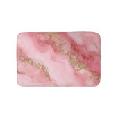 Een luxueuze roze marmeren achtergrond badmat (Voorkant)
